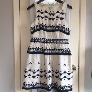 EUC J.Crew linen and cotton dress with pockets